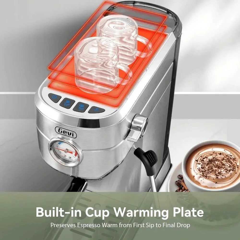 GEVI ECMGO 2-in-1 Smart Espresso Coffee Machine